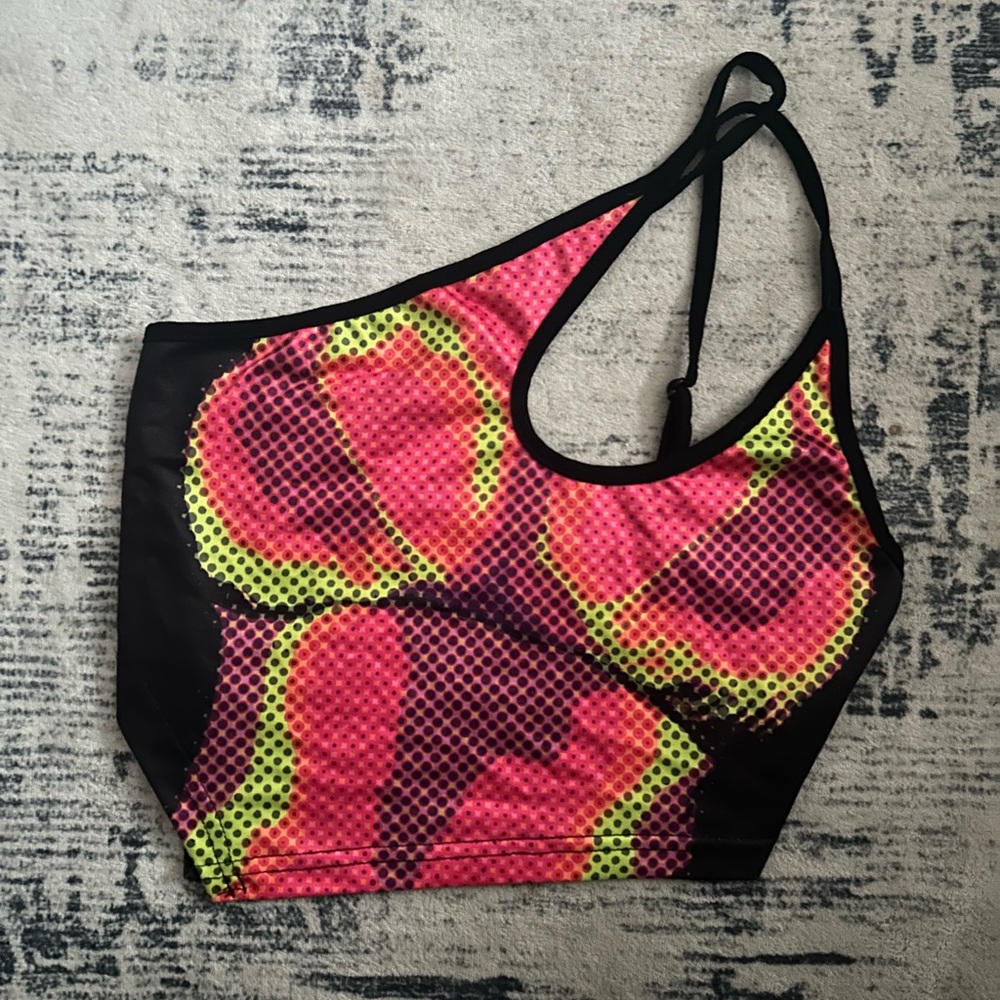Vibrant Pink and Yellow Women's Top